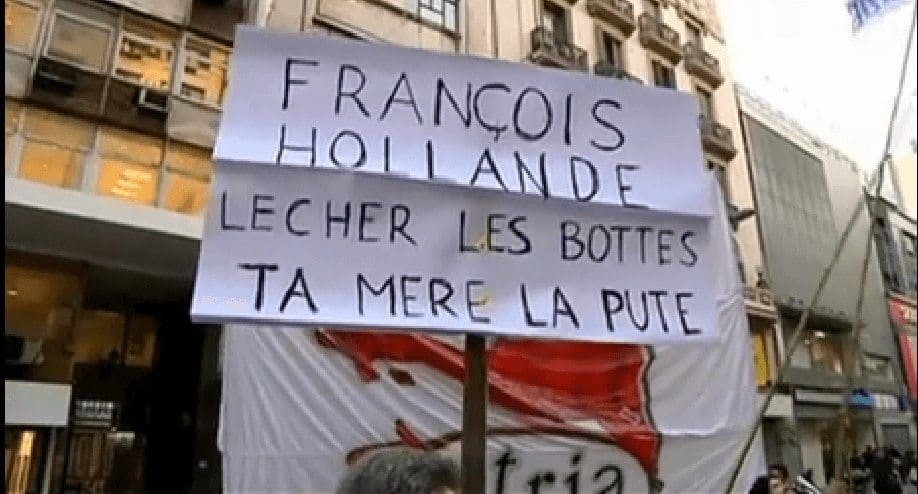 François Hollande Lécher Les Bottes