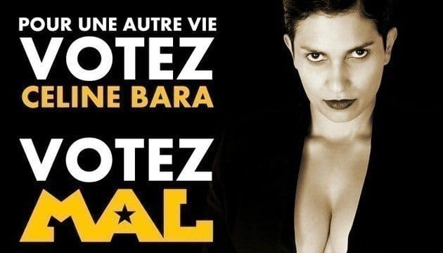 Votez Céline Bara, actrice porno et communiste