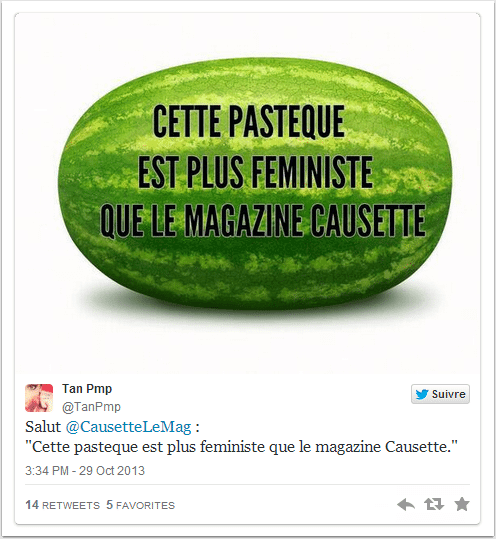 Grosse pastèque féministe